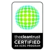 Our technicians are certified with the IICRC, The Clean Trust